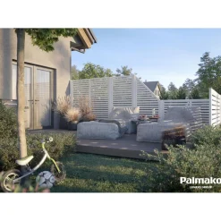 Aitaelementti Palmako Nina3 WTPNT 900x1800mm valkoinen, 5kpl/pkt