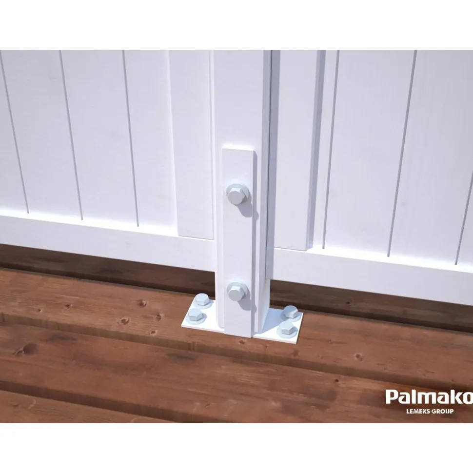 Aitaelementti Palmako Nina3 WTPNT 900x1800mm valkoinen, 5kpl/pkt