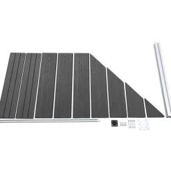 Aitapaneelisarja WPC 446x(105-186) cm musta