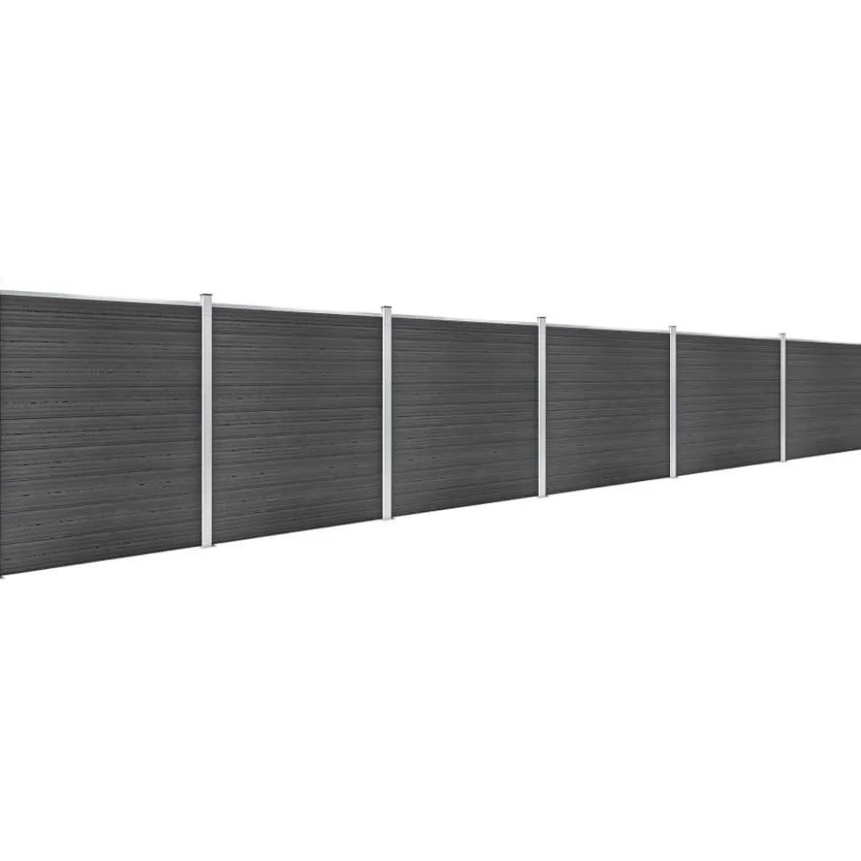 Aitapaneelisarja WPC 1045x186 cm musta