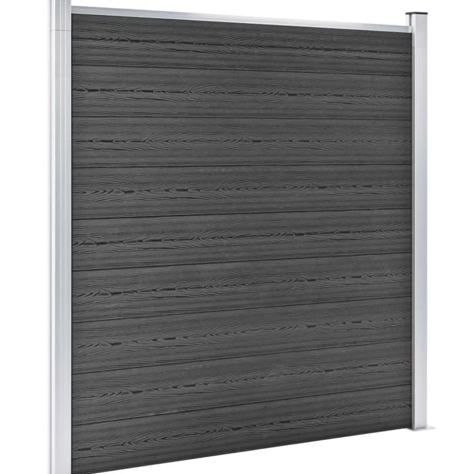Aitapaneelisarja WPC 1045x186 cm musta