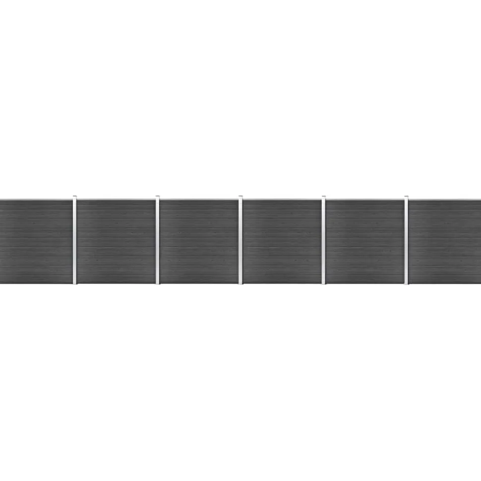 Aitapaneelisarja WPC 1045x186 cm musta