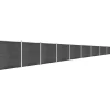 Aitapaneelisarja WPC 1564x186 cm musta