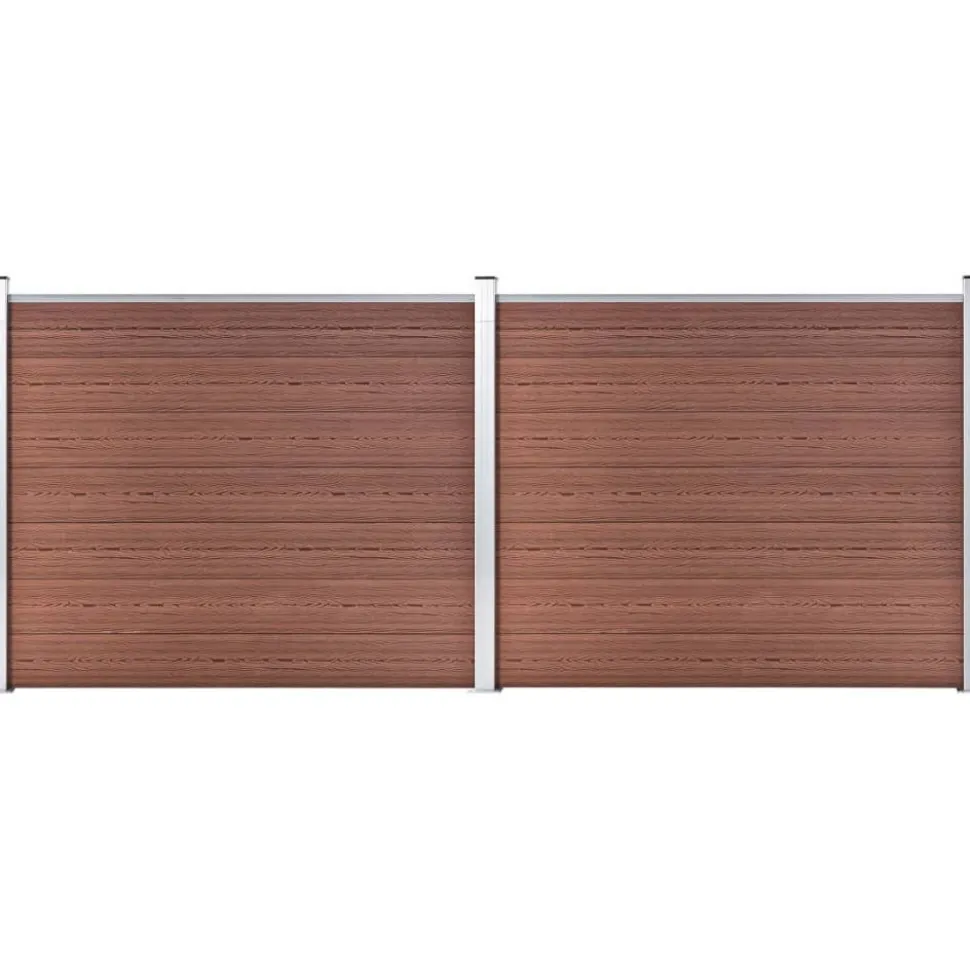 Aitapaneelisarja WPC 353x146 cm ruskea