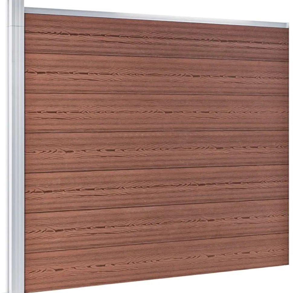 Aitapaneelisarja WPC 353x146 cm ruskea
