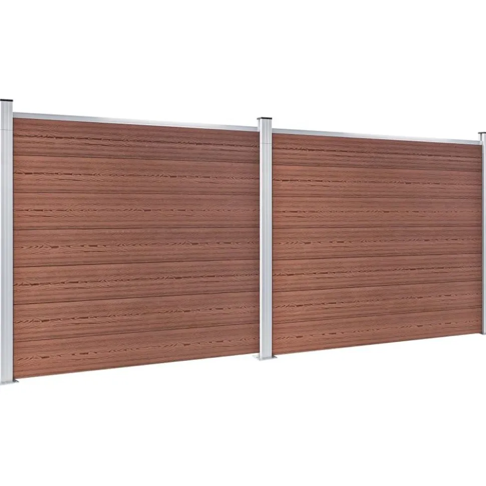 Aitapaneelisarja WPC 353x146 cm ruskea
