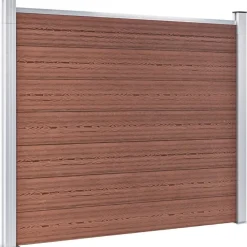 Aitapaneelisarja WPC 353x146 cm ruskea