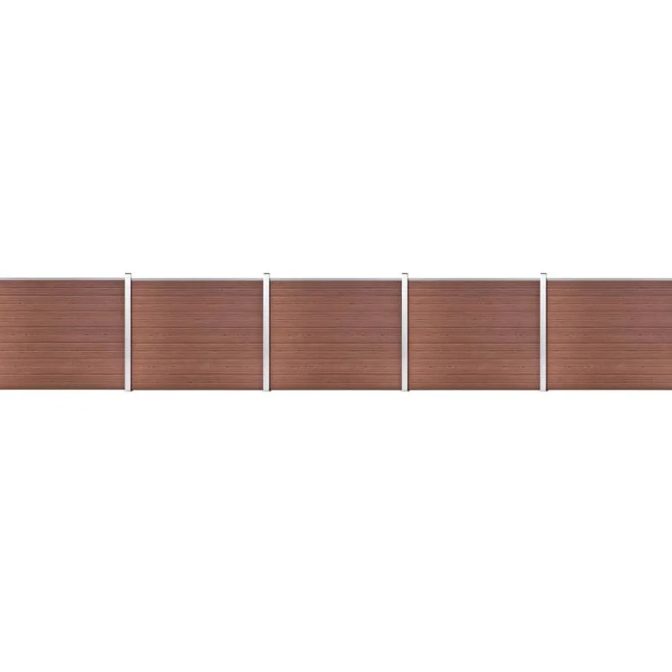 Aitapaneelisarja WPC 872x146 cm ruskea
