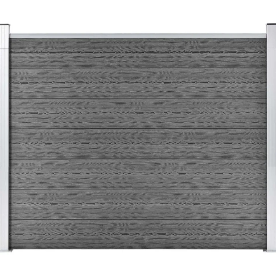 Aitapaneeli WPC 180x146 cm harmaa