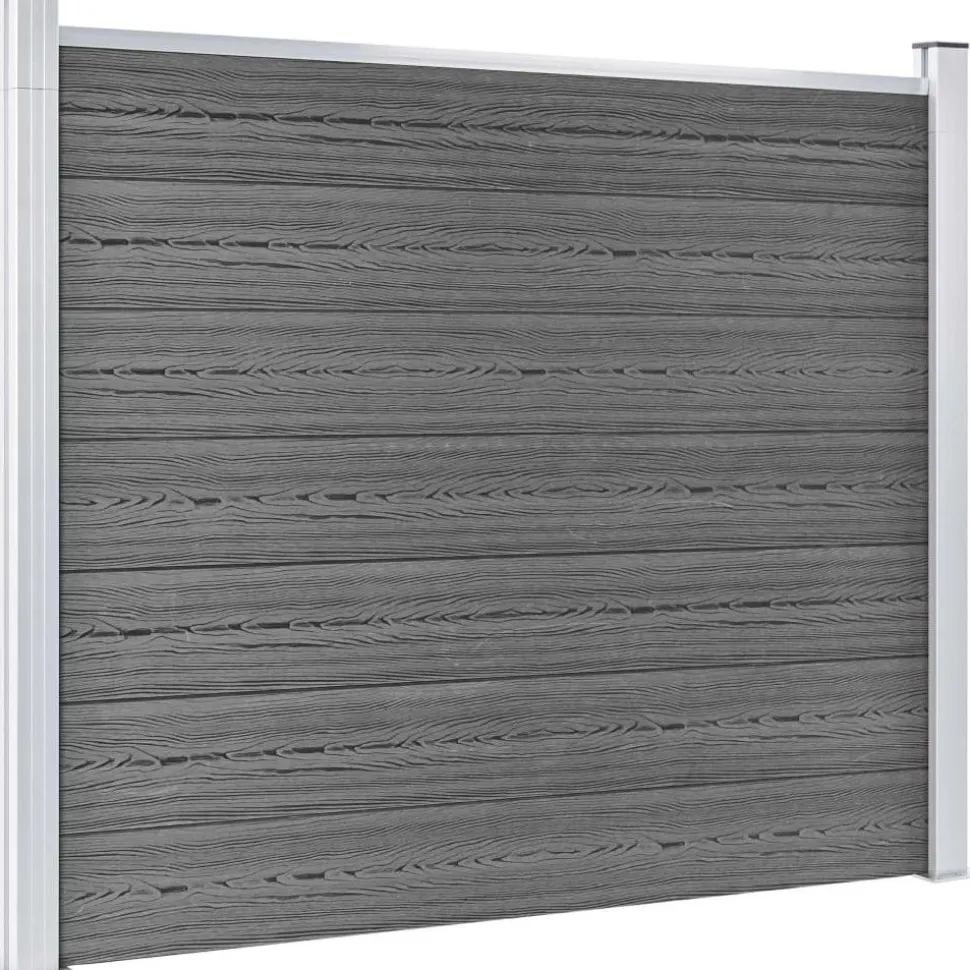 Aitapaneeli WPC 180x146 cm harmaa