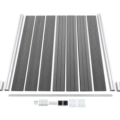 Aitapaneeli WPC 180x146 cm harmaa
