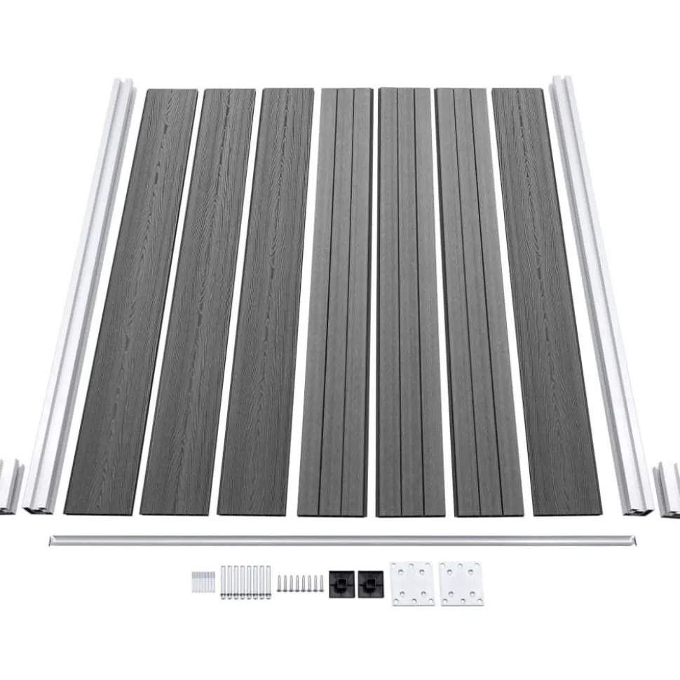 Aitapaneeli WPC 180x146 cm harmaa