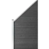 Aitapaneeli WPC 95x(105-180) cm musta