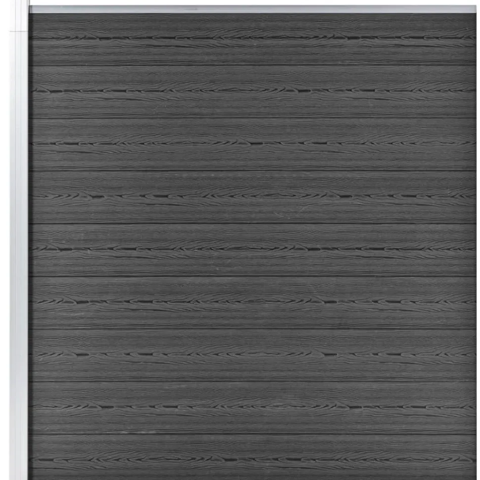 Aitapaneeli WPC 175x186 cm musta