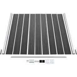 Aitapaneeli WPC 180x186 cm musta