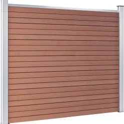 Aitapaneeli WPC 180x146 cm ruskea