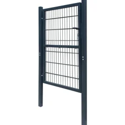 Aitaportti yksiovinen antrasiitin harmaa 106x210cm