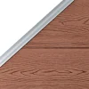 Aitasarja 1 neliöpaneeli + 1 vinopaneeli WPC 273x186 cm ruskea