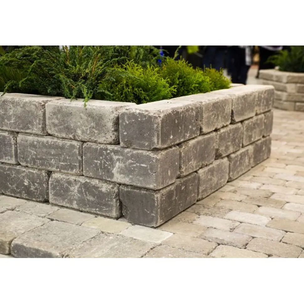 Antiikkimuurikivi Lakka sileä 360x180x150 mm musta