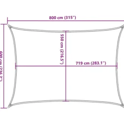Aurinkopurje, 160 g/m² HDPE, eri värejä ja kokoja (16419)