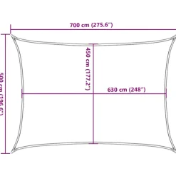 Aurinkopurje, 160 g/m² HDPE, eri värejä ja kokoja (16419)