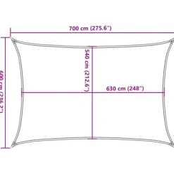 Aurinkopurje, 160 g/m² HDPE, eri värejä ja kokoja (16419)