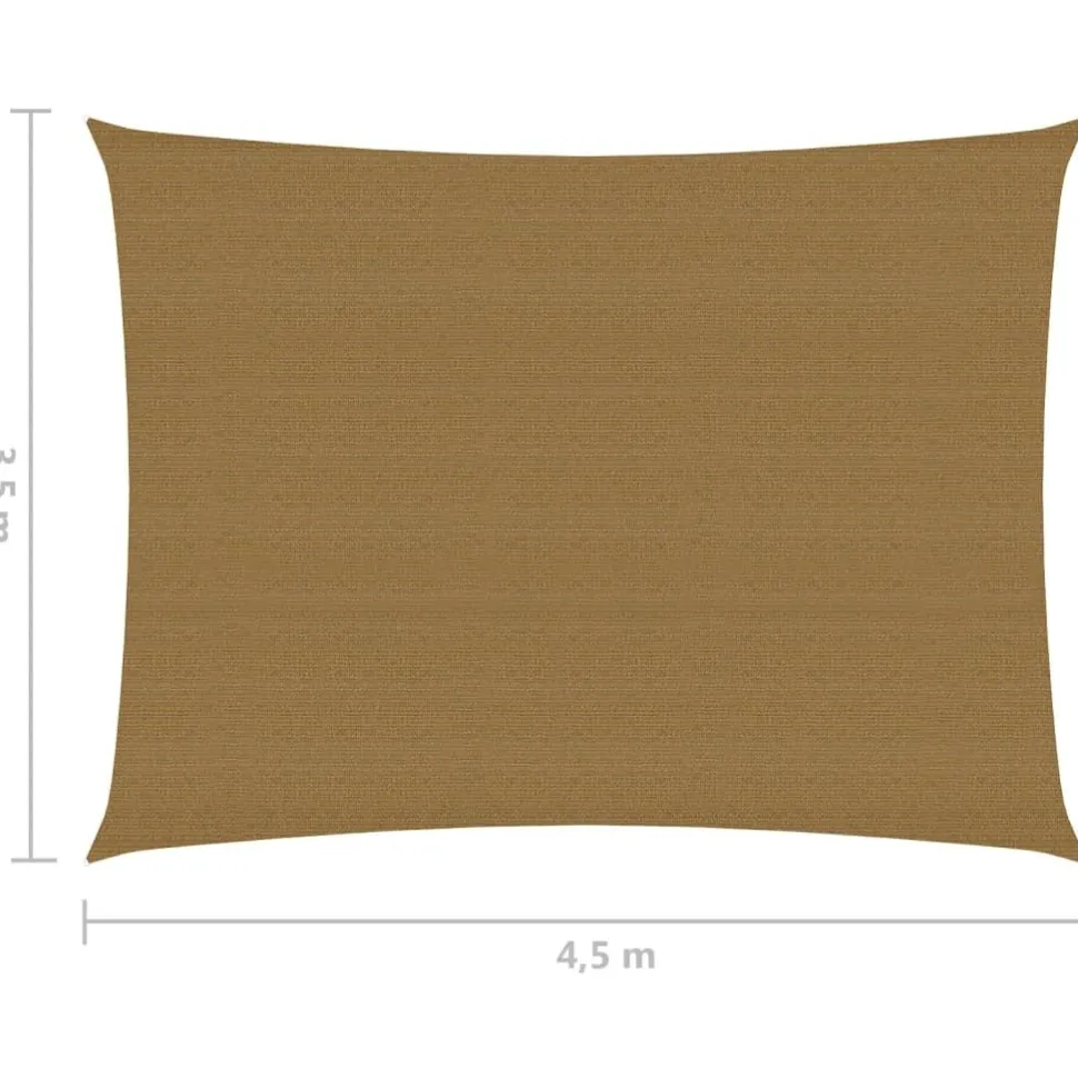 Aurinkopurje suorakulma, HDPE, 160g/m², eri kokoja ja värejä