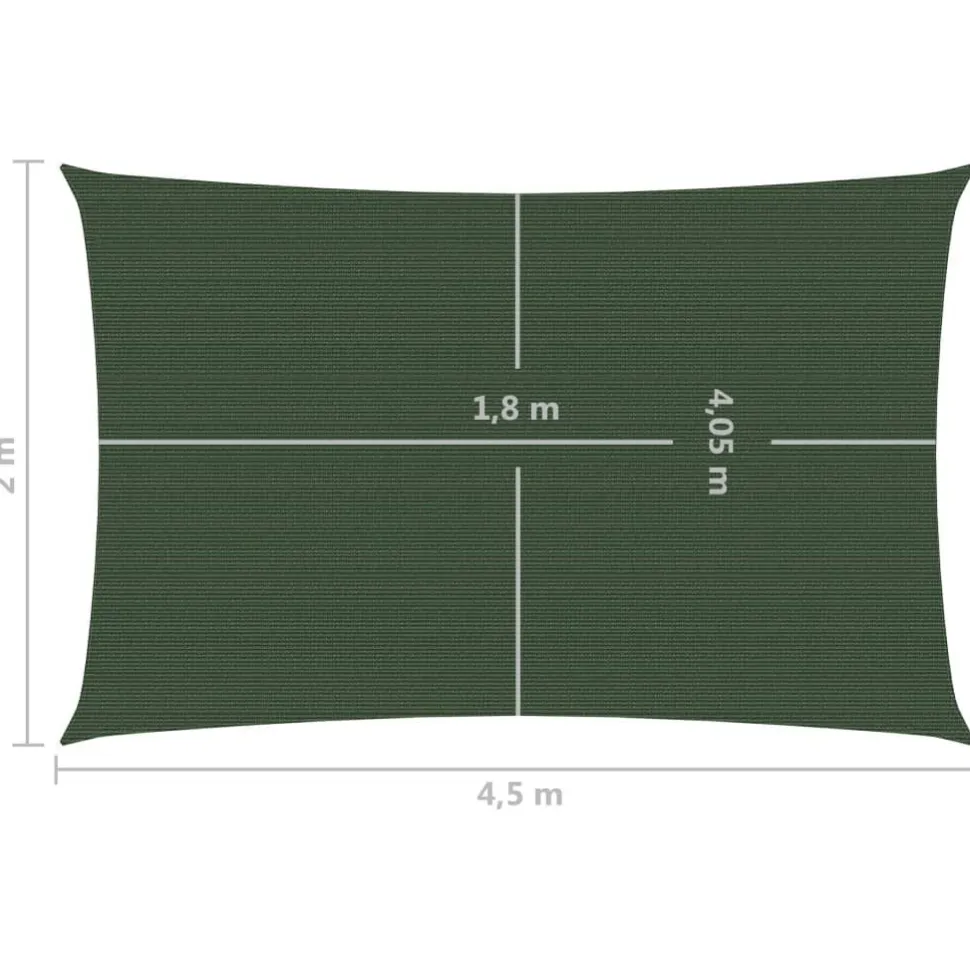Aurinkopurje suorakulma, HDPE, 160g/m², eri kokoja ja värejä
