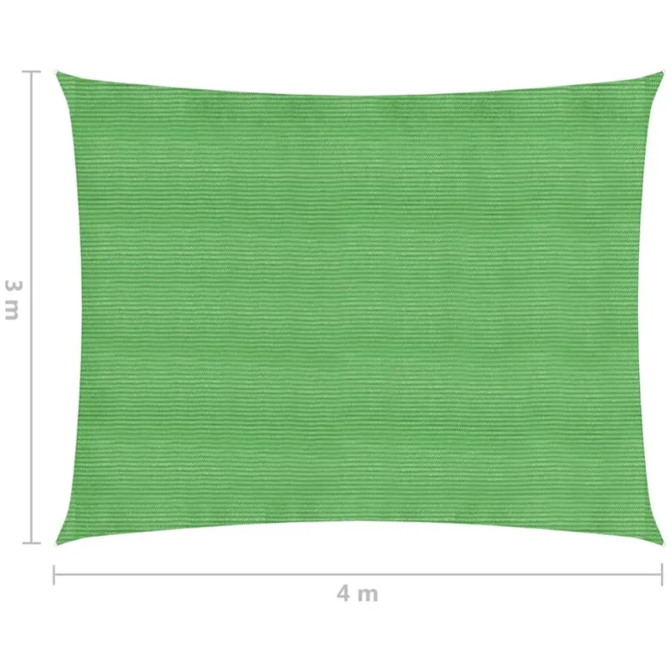 Aurinkopurje suorakulma, HDPE, 160g/m², eri kokoja ja värejä