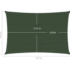 Aurinkopurje suorakulma, HDPE, 160g/m², eri kokoja ja värejä
