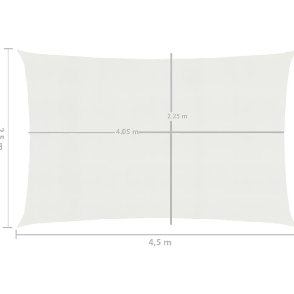 Aurinkopurje suorakulma, HDPE, 160g/m², eri kokoja ja värejä
