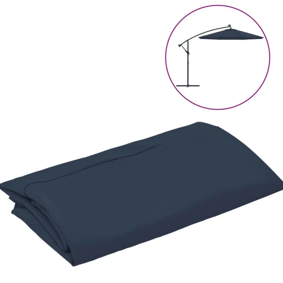 Aurinkovarjon vaihtokangas, halkaisija 300/350 cm, eri värejä ja kokoja (09960)