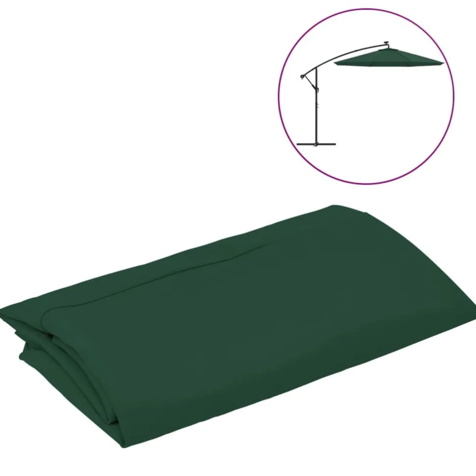 Aurinkovarjon vaihtokangas, halkaisija 300/350 cm, eri värejä ja kokoja (09960)