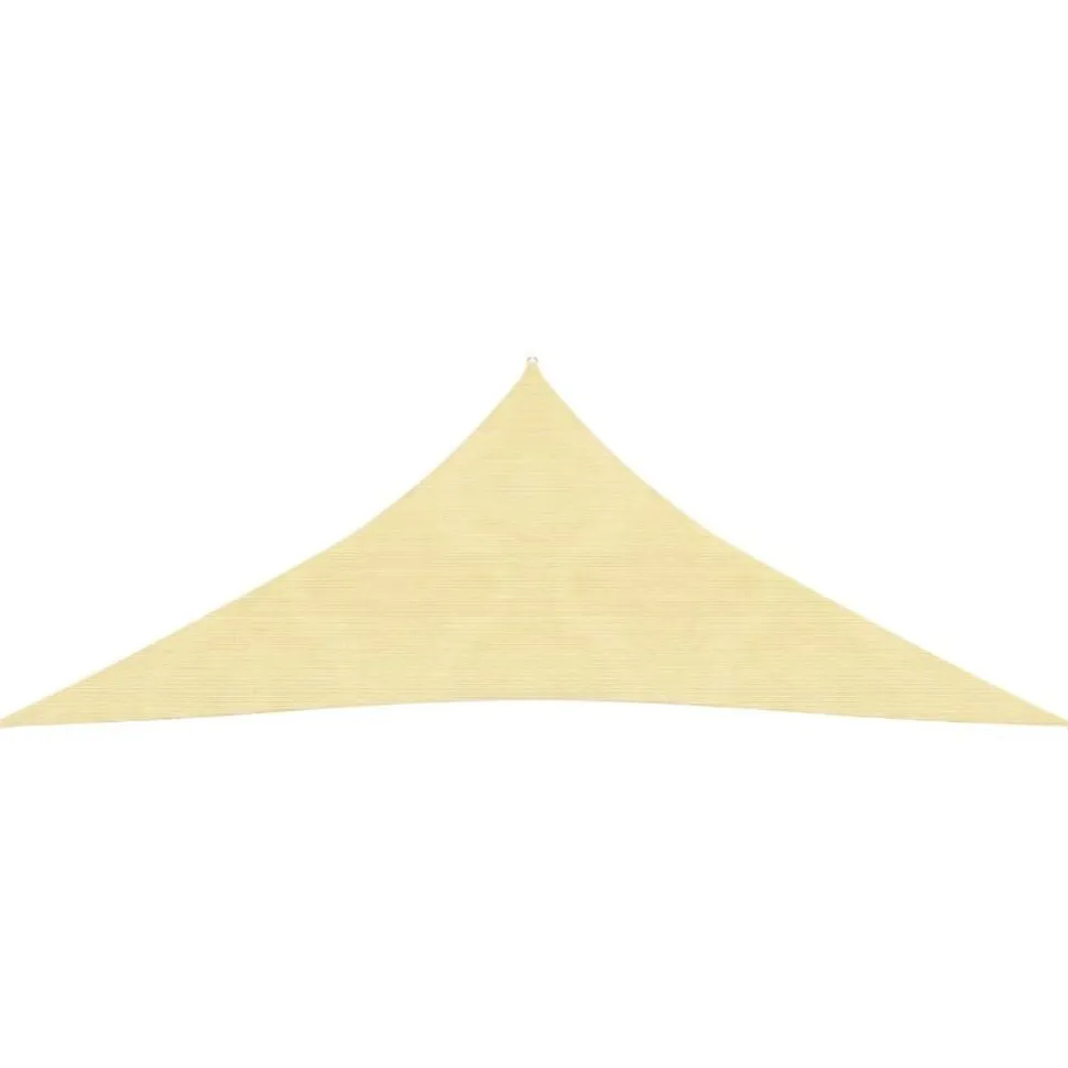 Aurinkovarjo purje HDPE kolmikulmainen 3.6x3.6x3.6 m beige