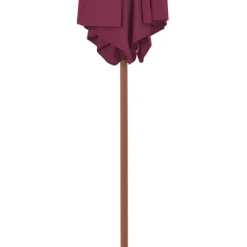Aurinkovarjo puurunko 270 cm viininpunainen