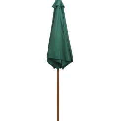 Aurinkovarjo 270x270 cm puutanko vihreä
