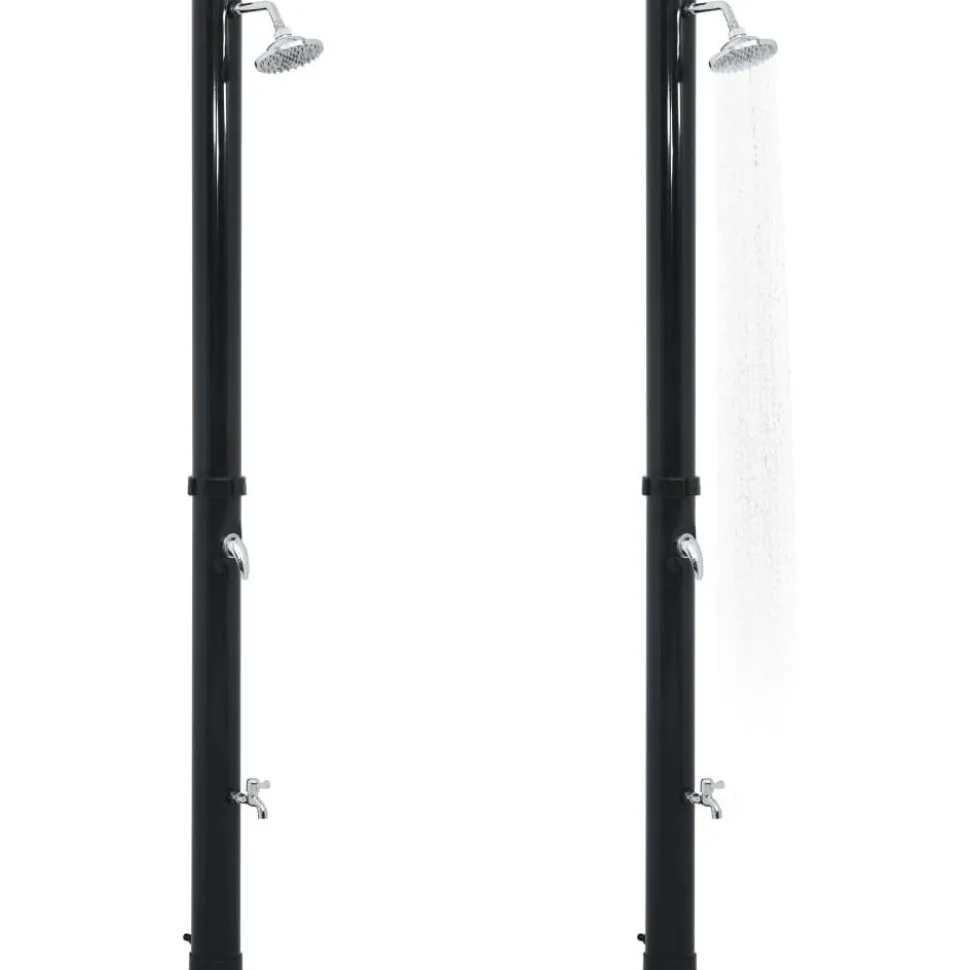 Aurinkovoimasuihku 220 cm 20 l musta