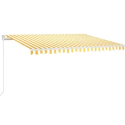 Automaattisesti sisäänkelattava markiisi 300x250cm sinivalk.