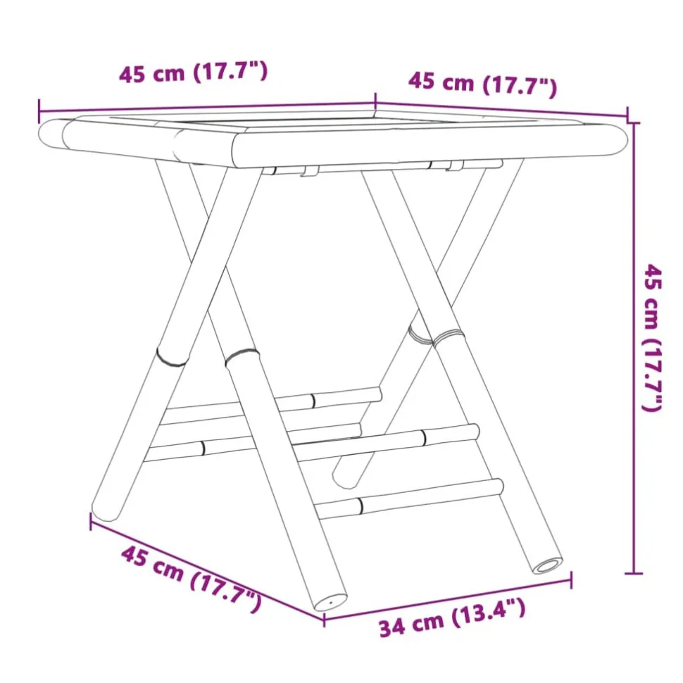 Bistrosarja 3-osainen bambu (78522)