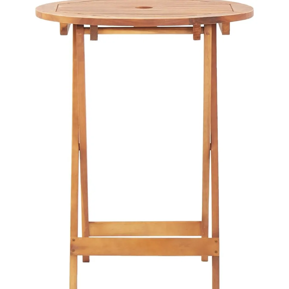 Bistrosarja 3-osainen musta polypropeeni ja täysi akasiapuu (81793)