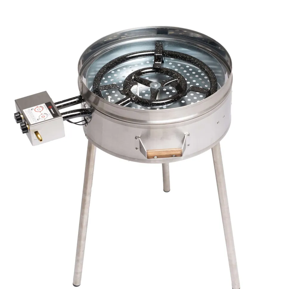 Cataplanasetti GrillSymbol PRO-545 inox CAT Ø54 cm kaasupoltin, säädinletkusetti