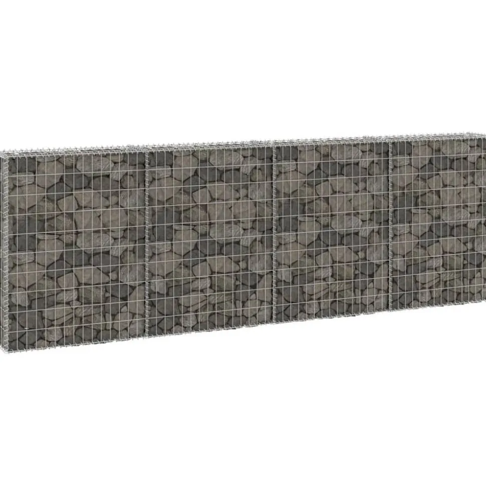 Gabion-kivikori kansilla galvanoitu teräs 300x30x100 cm