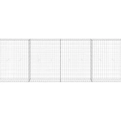 Gabion-kivikori kansilla galvanoitu teräs 300x30x100 cm