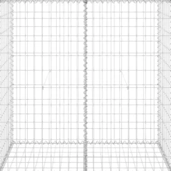 Gabion-kivikori kansilla galvanoitu teräs 100x60x100 cm