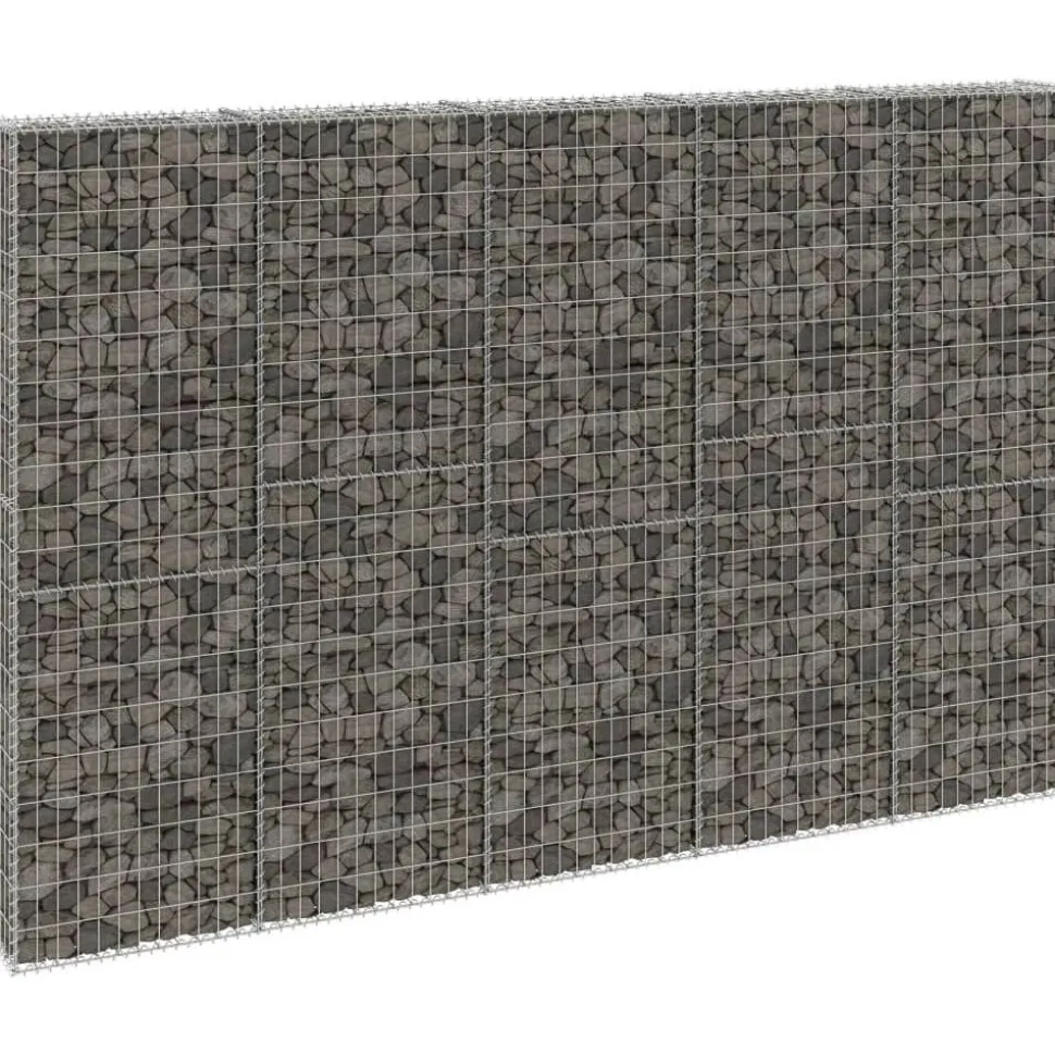 Gabion-kivikori kansilla galvanoitu teräs 300x30x200 cm