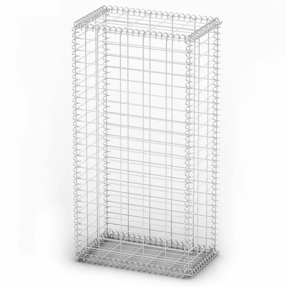 Gabion/kivikori kansilla galvanoitu vaijeri 100x50x30cm
