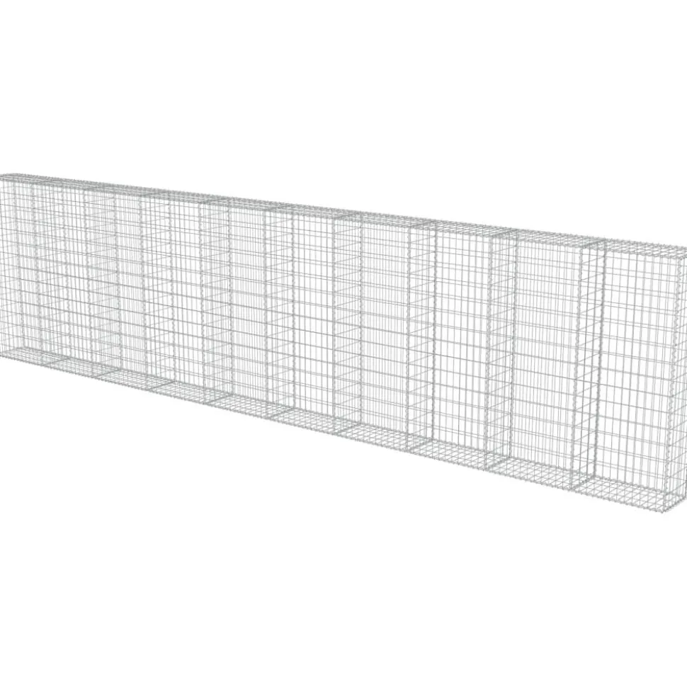 Gabion-kivikori kansilla galvanoitu teräs 600x30x150cm