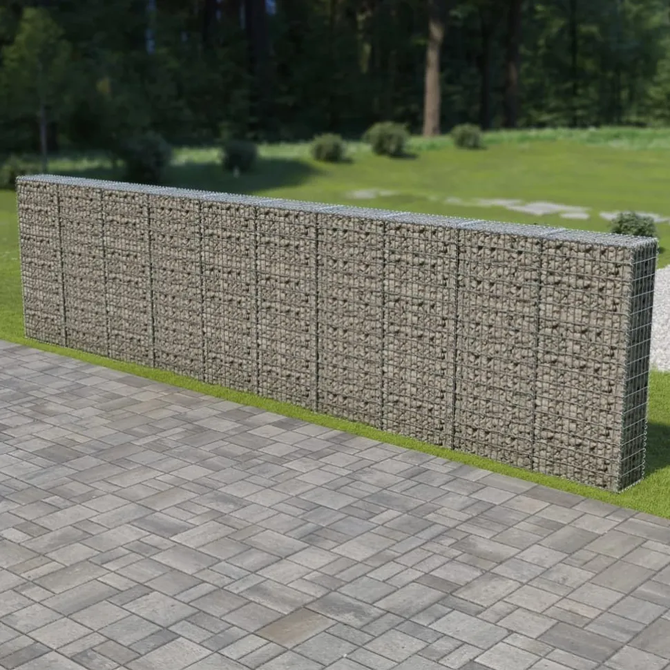 Gabion-kivikori kansilla galvanoitu teräs 600x30x150cm