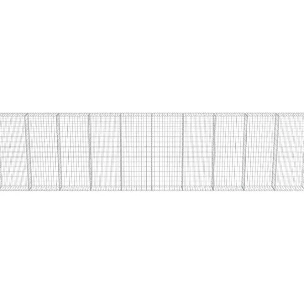 Gabion-kivikori kansilla galvanoitu teräs 600x30x150cm