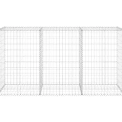 Gabion-kivikori kansilla galvanoitu teräs 200x60x100 cm